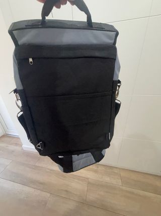 Maletín bandolera negro y gris