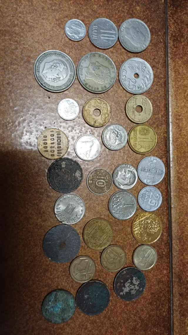 Lote de monedas antiguas