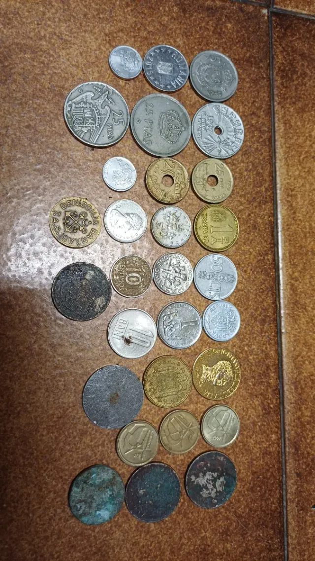 Lote de monedas antiguas