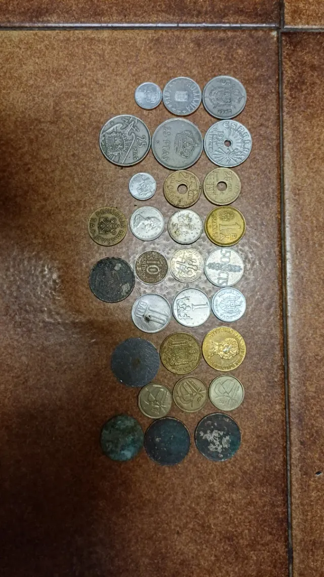 Lote de monedas antiguas