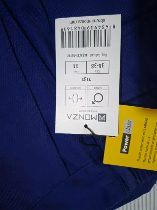 Pantalón de trabajo azul