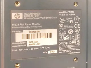 Monitor HP Pavilion f1523