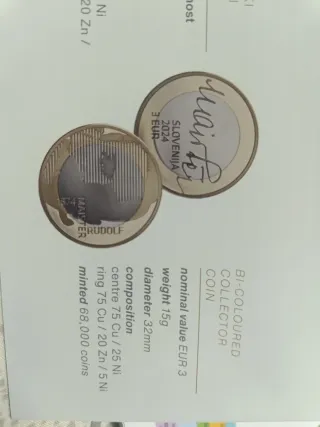 Moneda 3€ Eslovenia 2024
