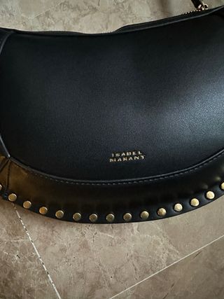 Bolso Isabel Marant Negro con Tachuelas Doradas