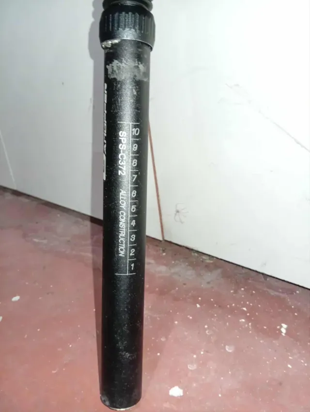 Tija con amortiguador para bicicleta