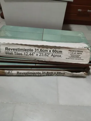 Azulejos verdes para baño o cocina. 3 METROS
