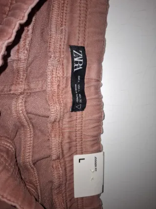 Pantalón Zara Hombre Talla L Rosa