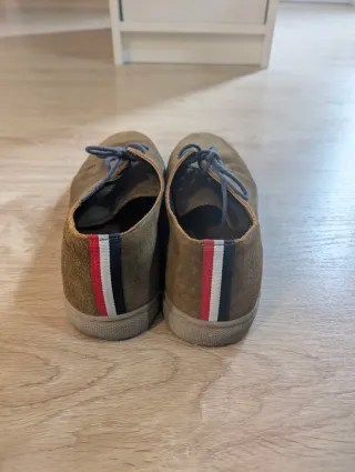 Zapatos serraje Mango marrones