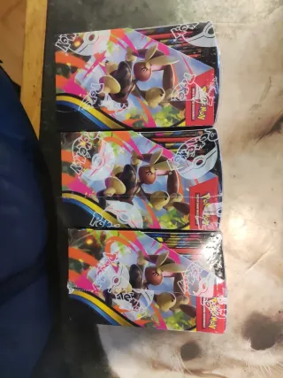 3 Cajas Pokémon Fuego Fantasmales Megaevolución