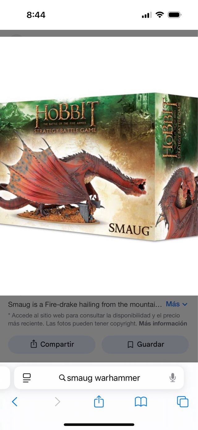 Smaug Hobbit LOTR Games Workshop Warhammer - Figura di Smaug