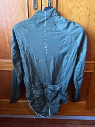 Chaqueta ciclismo Van Rysel verde talla L