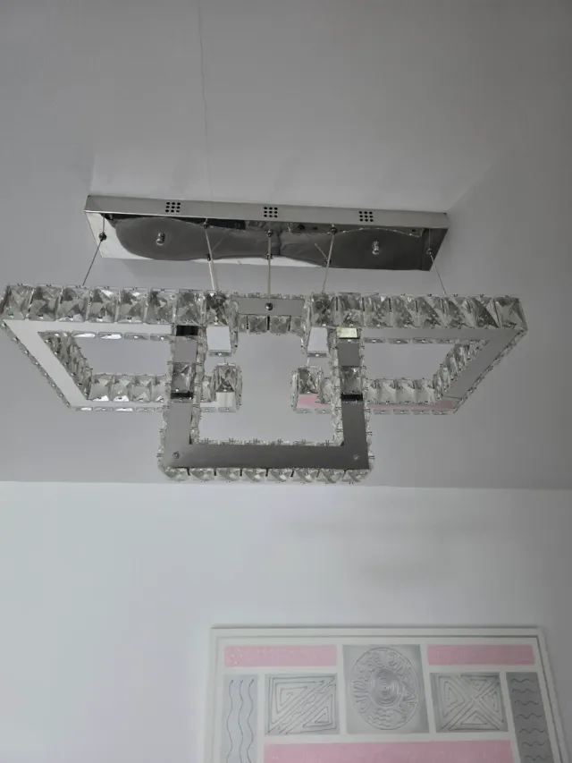 Lámpara de techo moderna cristal y metal