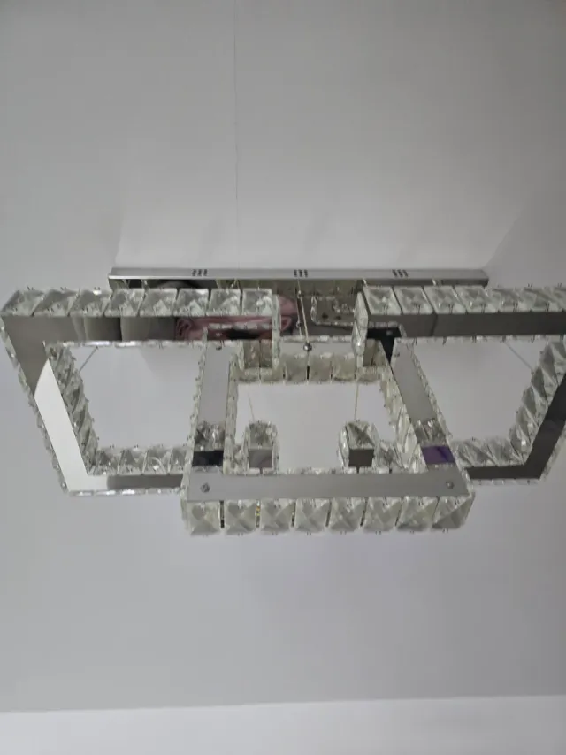 Lámpara de techo moderna cristal y metal