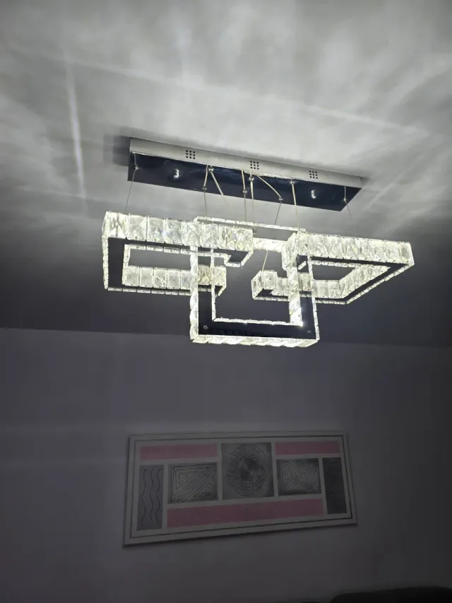 Lámpara de techo moderna cristal y metal