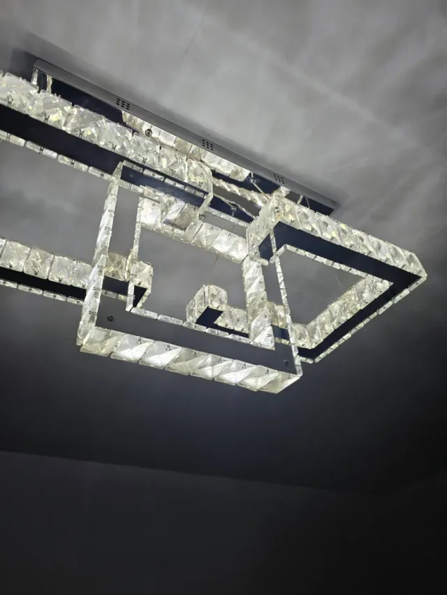 Lámpara de techo moderna cristal y metal