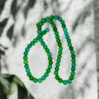 Perline verdi e turchesi per creazioni