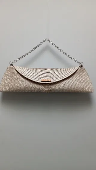 Bolso de fiesta beige