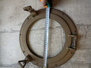 Ojo de buey redondo latón