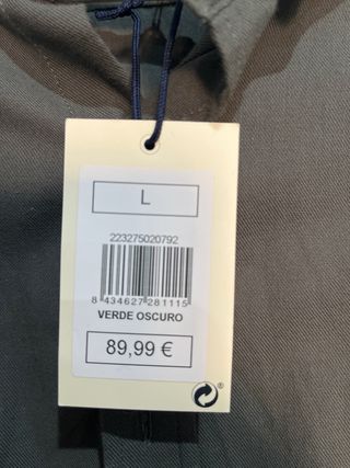 Camisa hombre Altonadock nueva con etiqueta