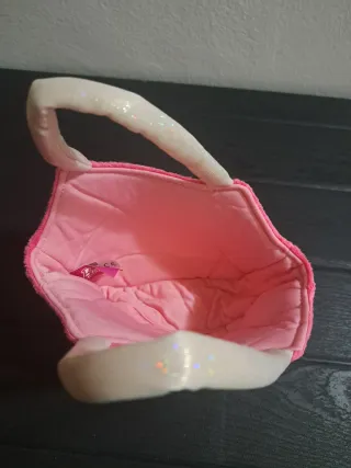 Cagnolino barboncino rosa Barbie con borsetta