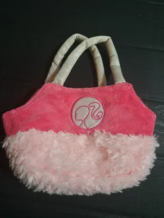 Cagnolino barboncino rosa Barbie con borsetta