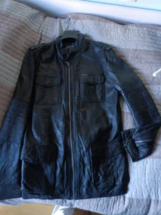 Cazadora Piel Pepe Jeans Negra