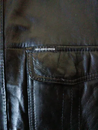 Cazadora Piel Pepe Jeans Negra