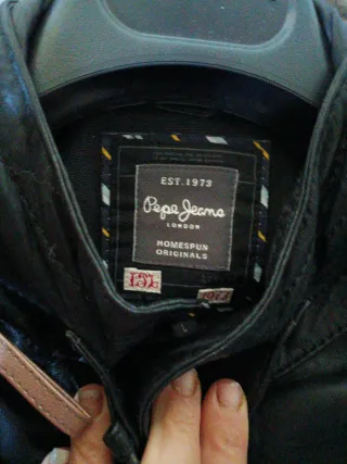 Cazadora Piel Pepe Jeans Negra