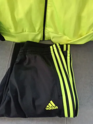 Chándal Adidas Hombre Negro y Amarillo