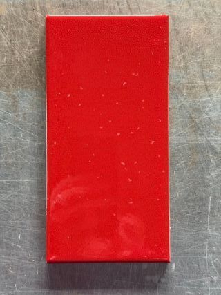 Gres rojo 10x20 cm liso
