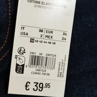 Jeans PIOMBO a zampa taglia 38