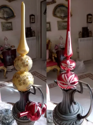 2 Puntali Albero Natale