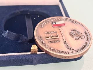 CHILE PALESTINA-1900 2000- MEDALLA CONMEMORATIVA