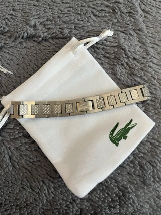 Pulsera Lacoste Plateada - Acero Inoxidable