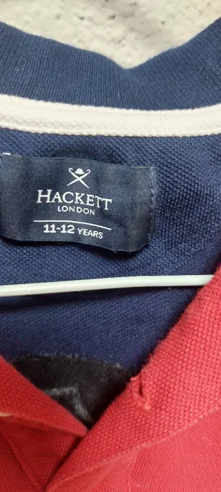 Polo Hackett Rojo y Azul Manga Larga