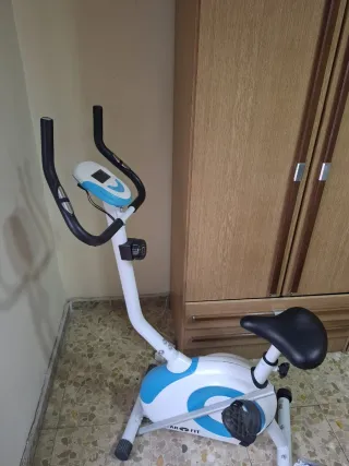 Bicicleta Estática Blanca