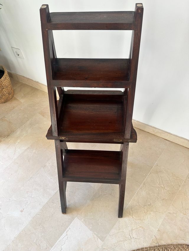 Sedia-scala convertibile in legno massello