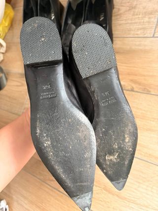 Set Scarpe Lusso Miu Miu Prada Pelle Nera