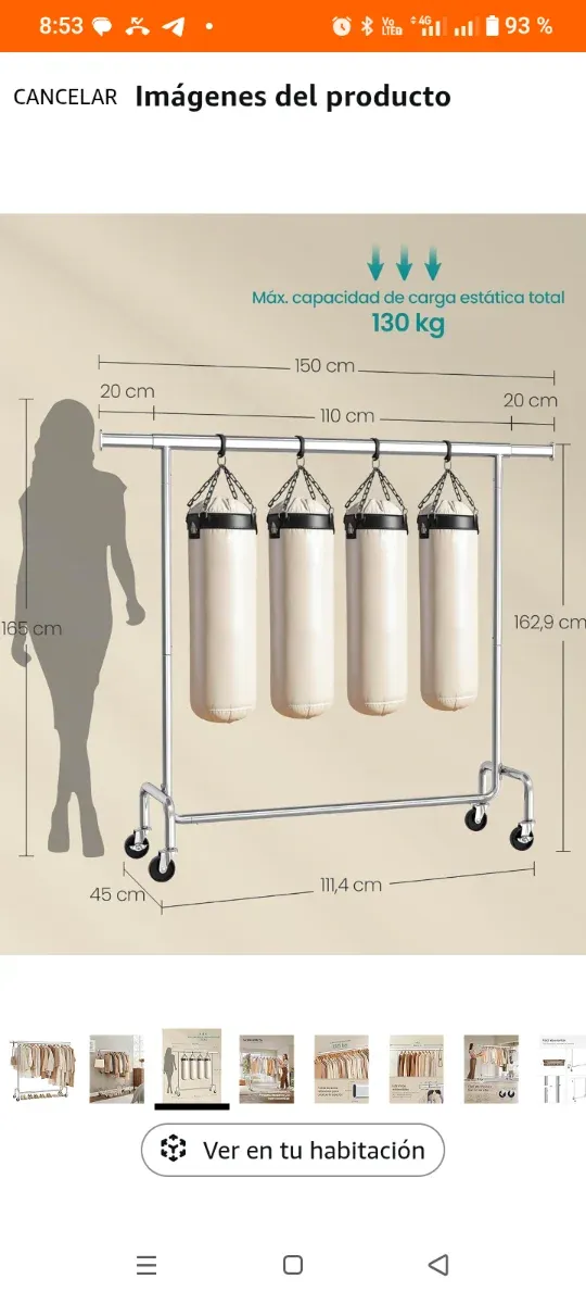 Appendiabiti in Acciaio Inox Robusto