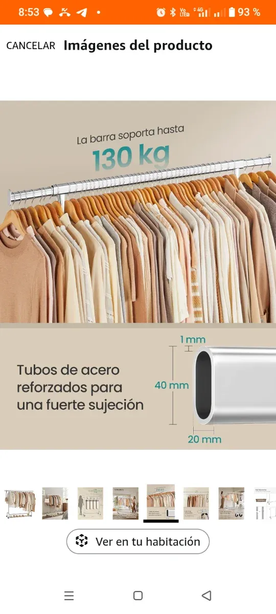 Appendiabiti in Acciaio Inox Robusto