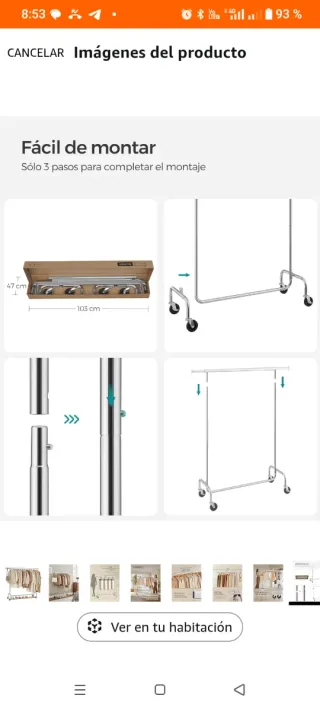 Perchero Acero Inoxidable Robusto