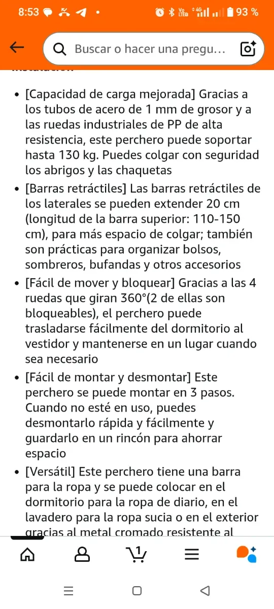 Appendiabiti in Acciaio Inox Robusto