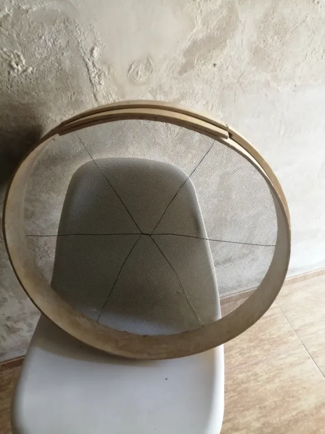 Garvilla de madera para tamizar