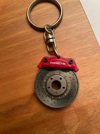 Portachiavi Porsche Freno a Disco Rosso