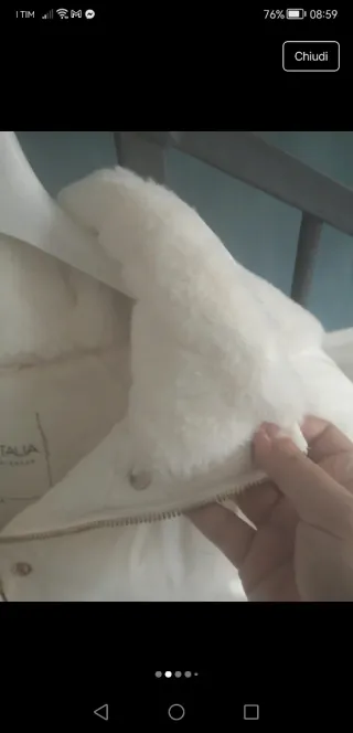 Piumino donna bianco