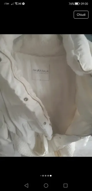 Piumino donna bianco