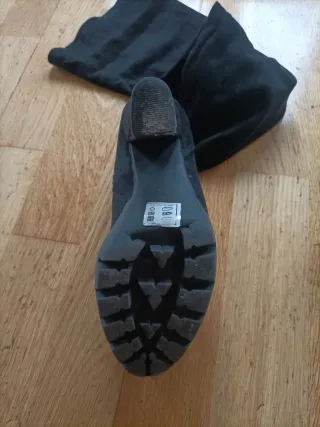 Botas altas fiesta negras talla 37