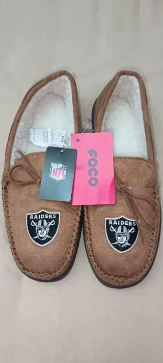 Mocasines Borreguito Raiders Las Vegas FOCO®️