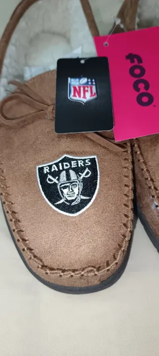 Mocasines Borreguito Raiders Las Vegas FOCO®️