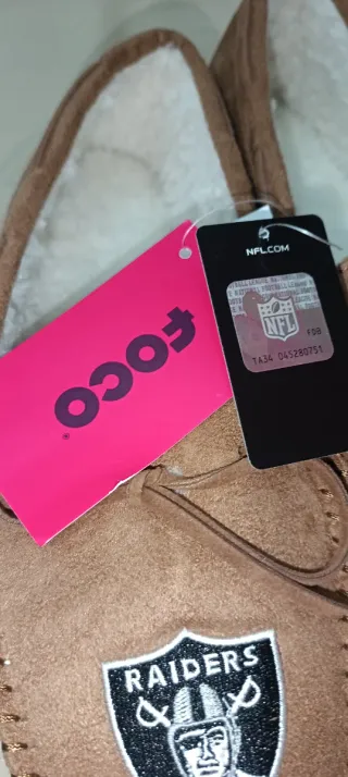 Mocasines Borreguito Raiders Las Vegas FOCO®️